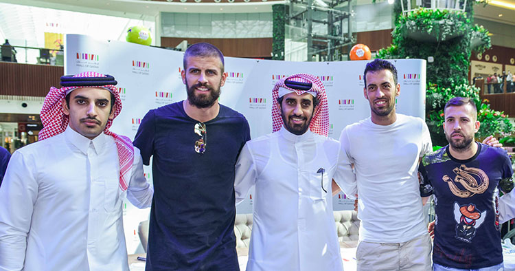 Football Superstars Meet and Greet with Fans at the Mall of Qatar