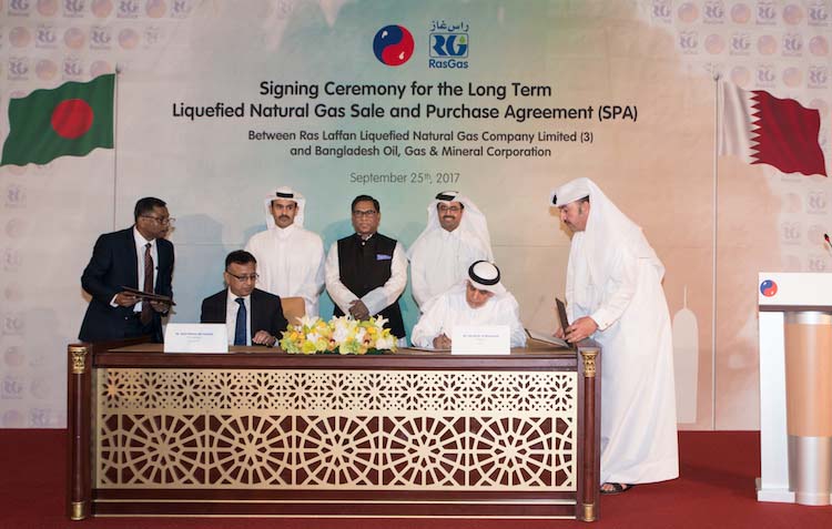 Qatar Signs 15-year LNG Deal with Bangladesh