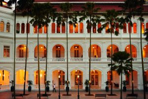 Raffles Singapore - Palm Court in the Evening
