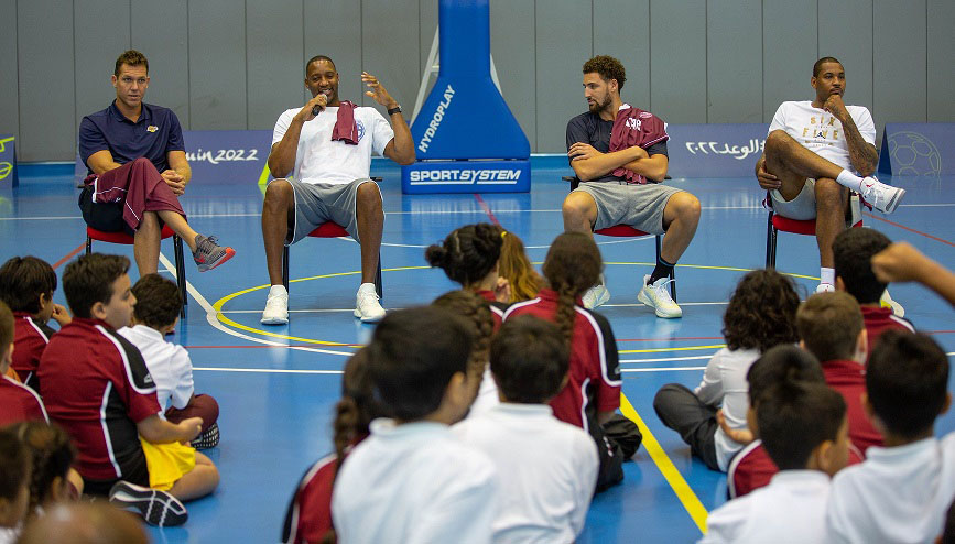 Qatar Foundation Hosts Basketball Masterclass with NBA Stars