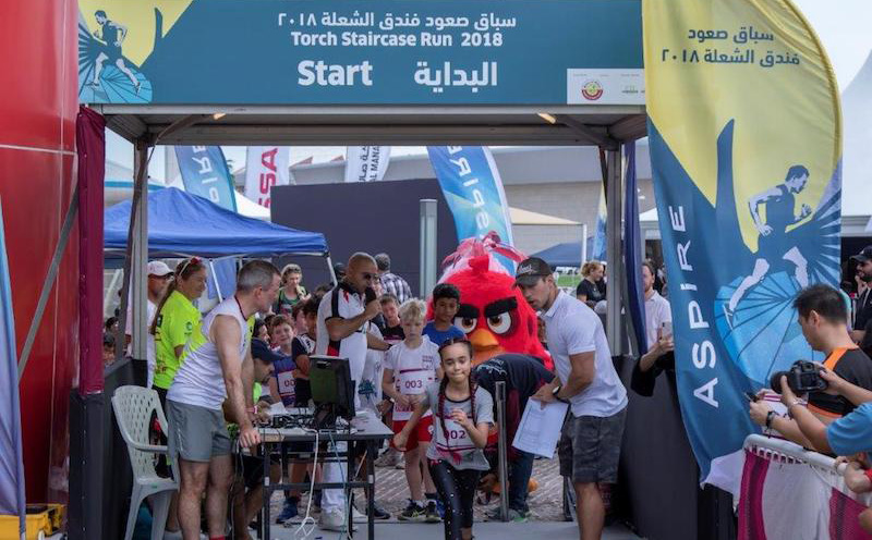 Aspire Zone Celebrates Another Successful Torch Staircase Run