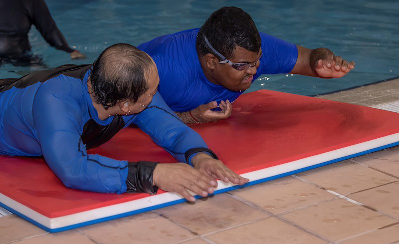 People with special needs are trained by highly-skilled trainers under the programme