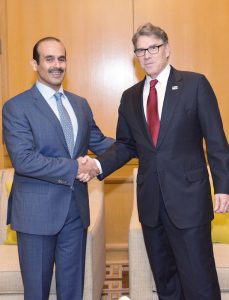 Al Kaabi with US Secretary of Energy Rick Perry