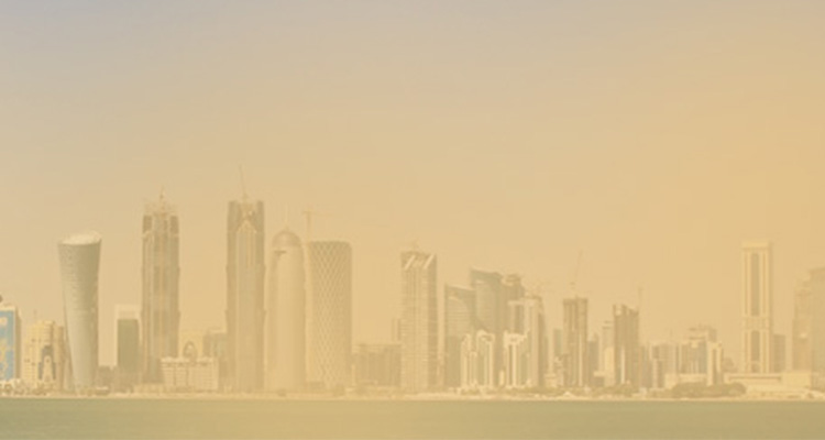 Dust storm in Qatar