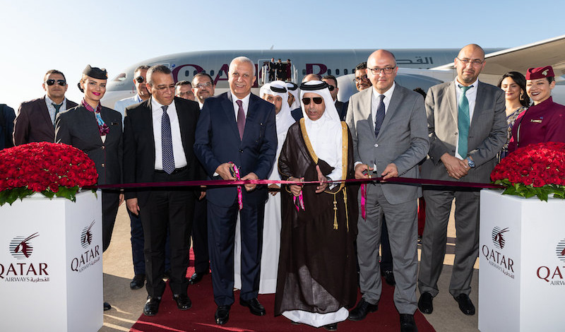 Qatar Airways first flight to Rabat