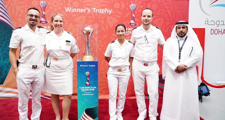 FIFA Club World Cup Trophy ‘On Tour’ at Doha Port