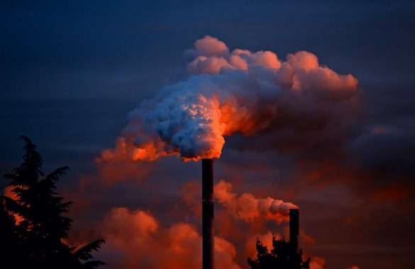 air pollution stock image