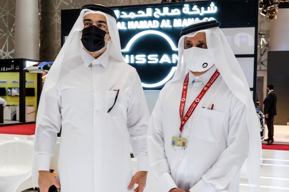 Saleh Al Hamad Al Mana Group Chairman and Managing Director Hisham Saleh Al Mana (left) during the opening of the Milipol Qatar exhibition