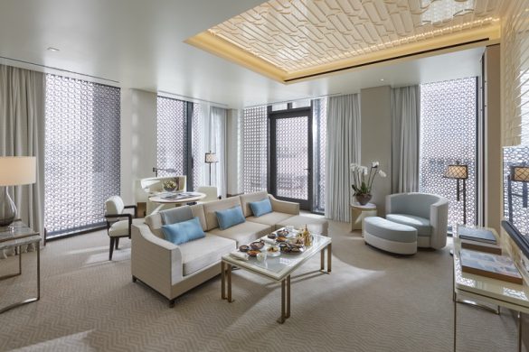 Mandarin Panoramic Suite Sitting Room