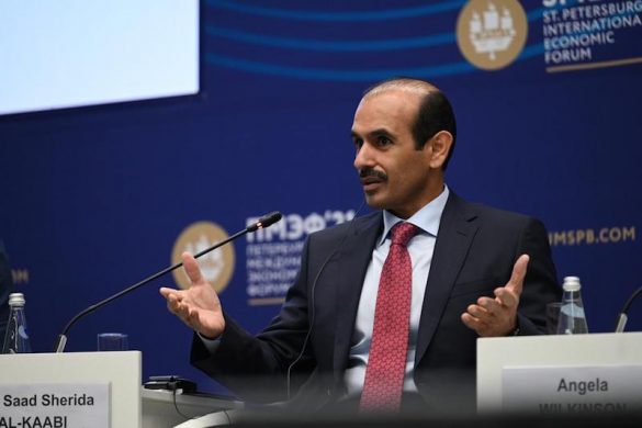 HE Saad Sherida Al Kaabi, during a session on Energy Transformations at this year's St Petersburg International Economic Forum in the Russian Federation
