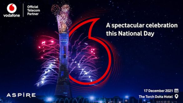 Vodafone Qatar Joins The Torch Fireworks Event