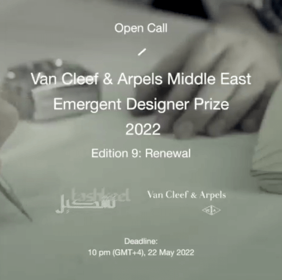 Van Cleef & Arpels Now Accepting Entries for 9th Middle East Emergent Designer Prize