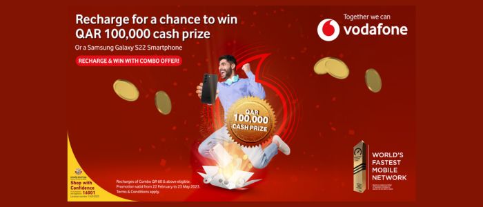 Join Vodafone Qatar’s Recharge and Win Promotion to Win Cash Prize, Samsung Smartphone