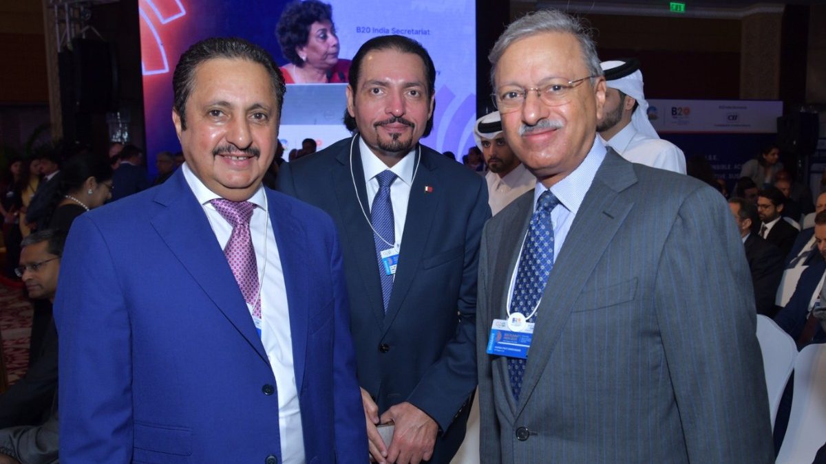 Qatar Chamber Chairman HE Sheikh Khalifa bin Jassim Al-Thani Participates in B20 Summit in India