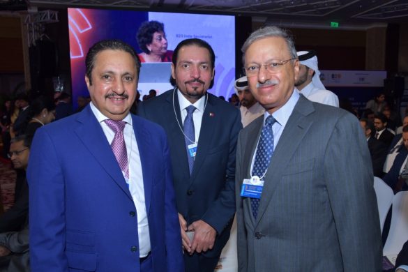 Sheikh Khalifa bin Jassim with Qatar's Ambassador to India, HE Mohammed Hassan Al Jaber