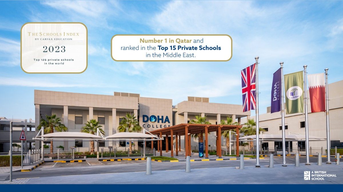 Doha College Among Top Private Schools Listed in Carfax Education Annual Index