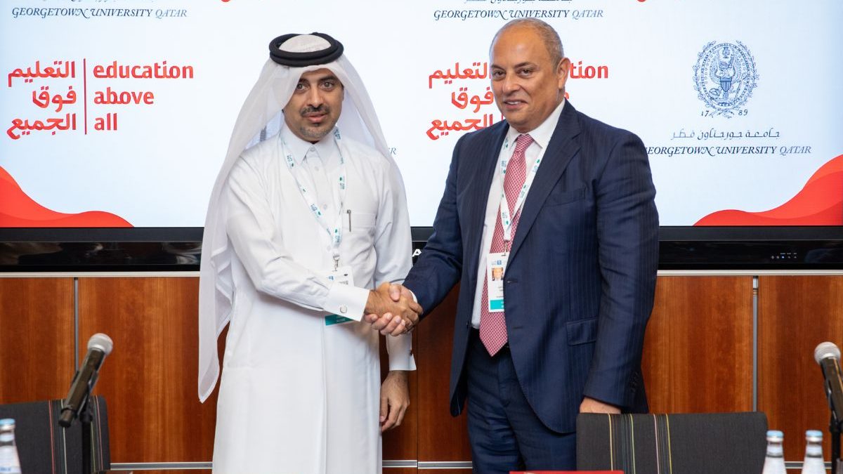 Georgetown in Qatar and Education Above All Sign Agreement to Strengthen Collaboration